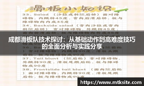 成都滑板队技术探讨：从基础动作到高难度技巧的全面分析与实践分享
